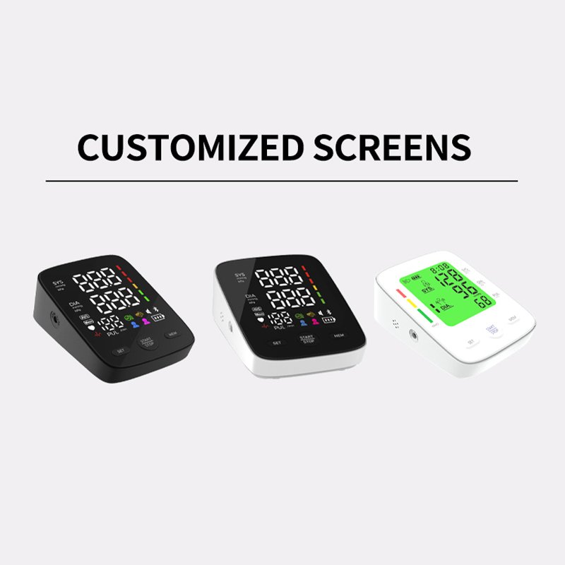 Hot Model BP Monitor Customization Big Screen Digital Blood Pressure Machine,Electric Blood Pressure Monitor With Cuff