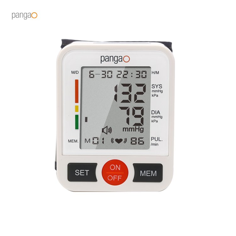 Digital Wrist Cuff Sphygmomanometer Gauge Voice Talking BP Monitor Blood Pressure Meter