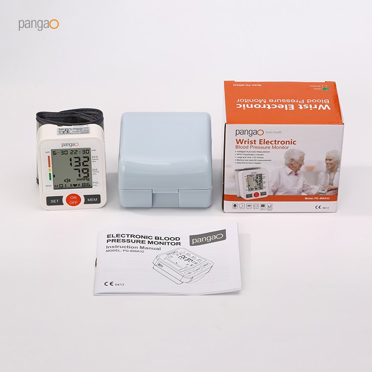 Digital Wrist Cuff Sphygmomanometer Gauge Voice Talking BP Monitor Blood Pressure Meter