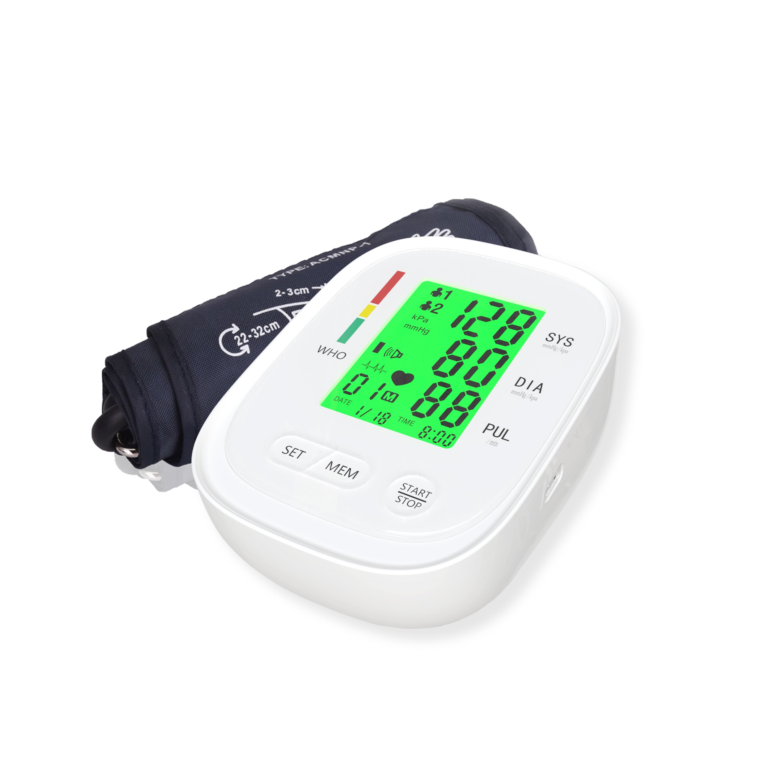 New Type High Blood Pressure Monitoring Device Automatic Sphygmomanometer Digital Blood Pressure Monitor USA