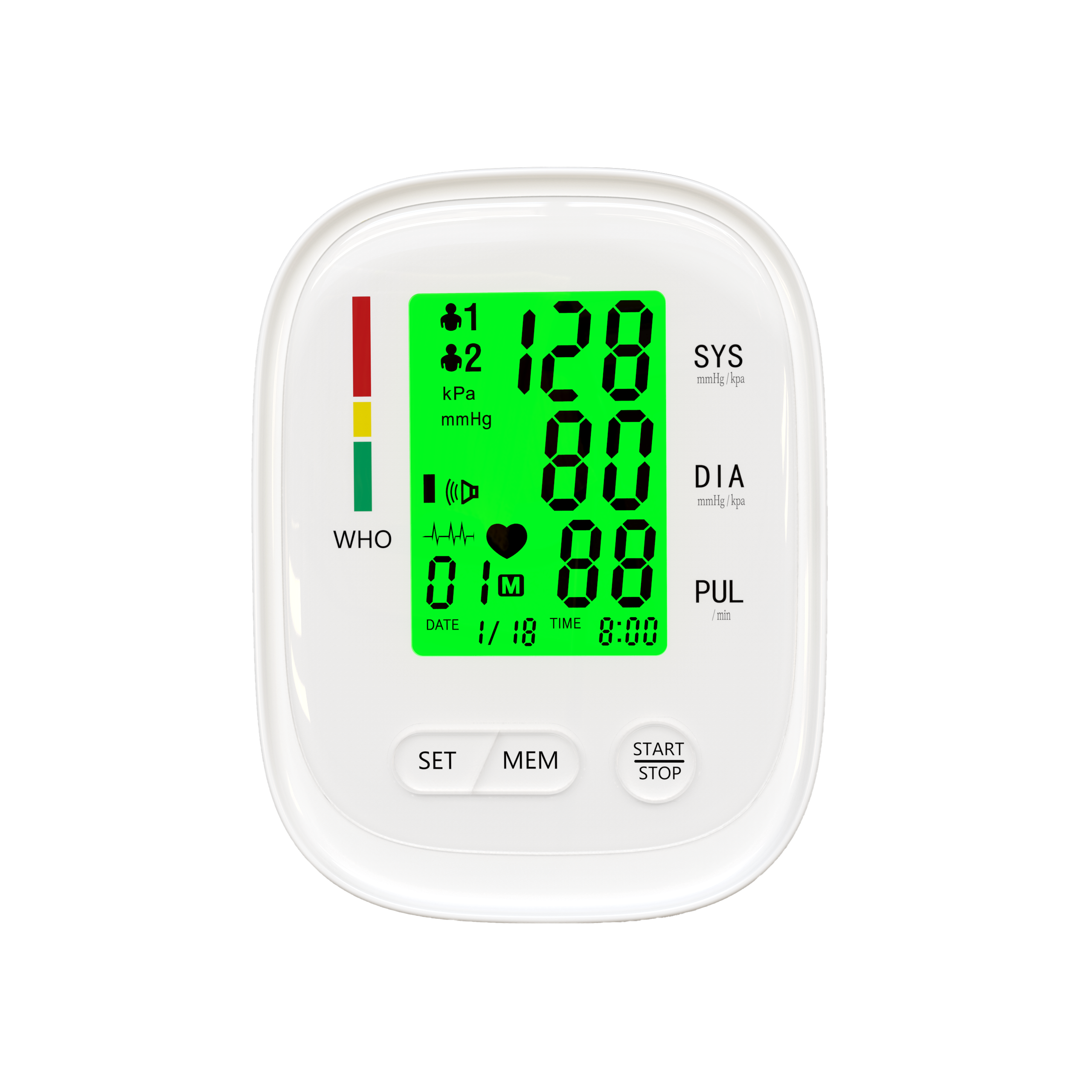 New Type High Blood Pressure Monitoring Device Automatic Sphygmomanometer Digital Blood Pressure Monitor USA