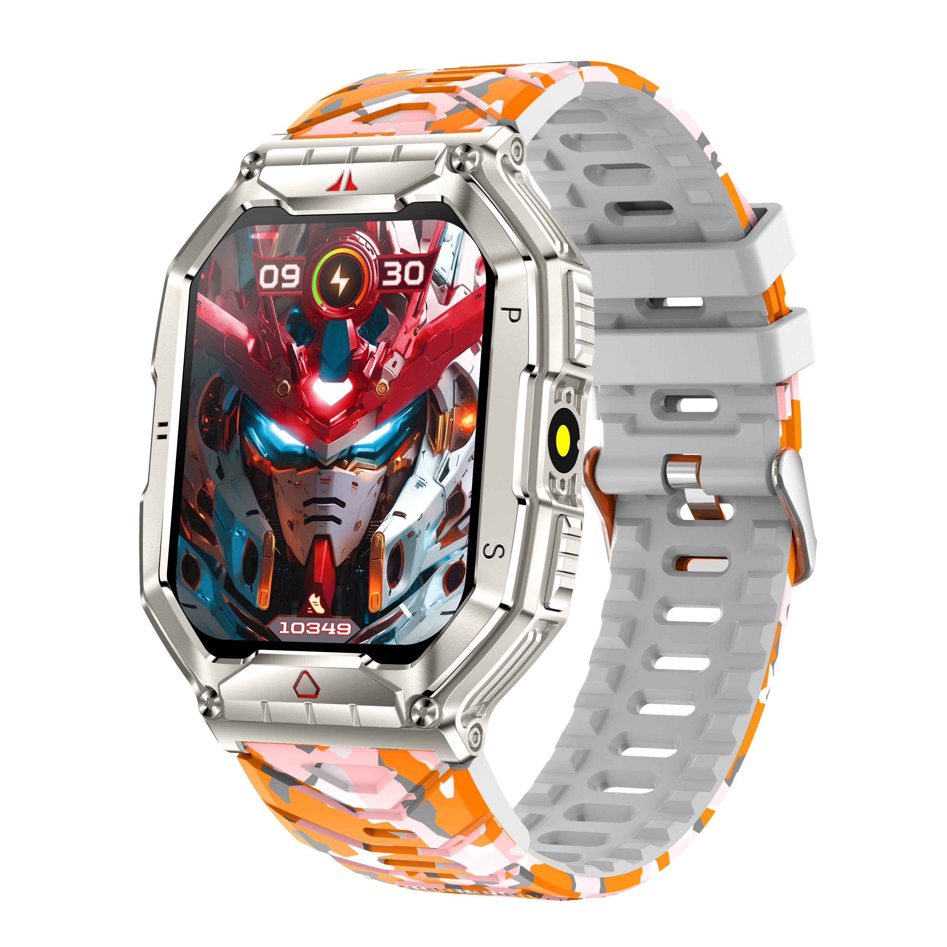 2024 Outdoor Sports Smart Watch for Men 650mAh BT Call Compass Waterproof Blood Oxygen Heart Rate Monitoring KR82 Smartwatch
