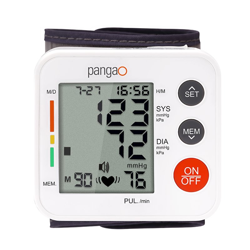 Portable automatic wrist BP heart rate monitor blood pressure medical device manufacturer
