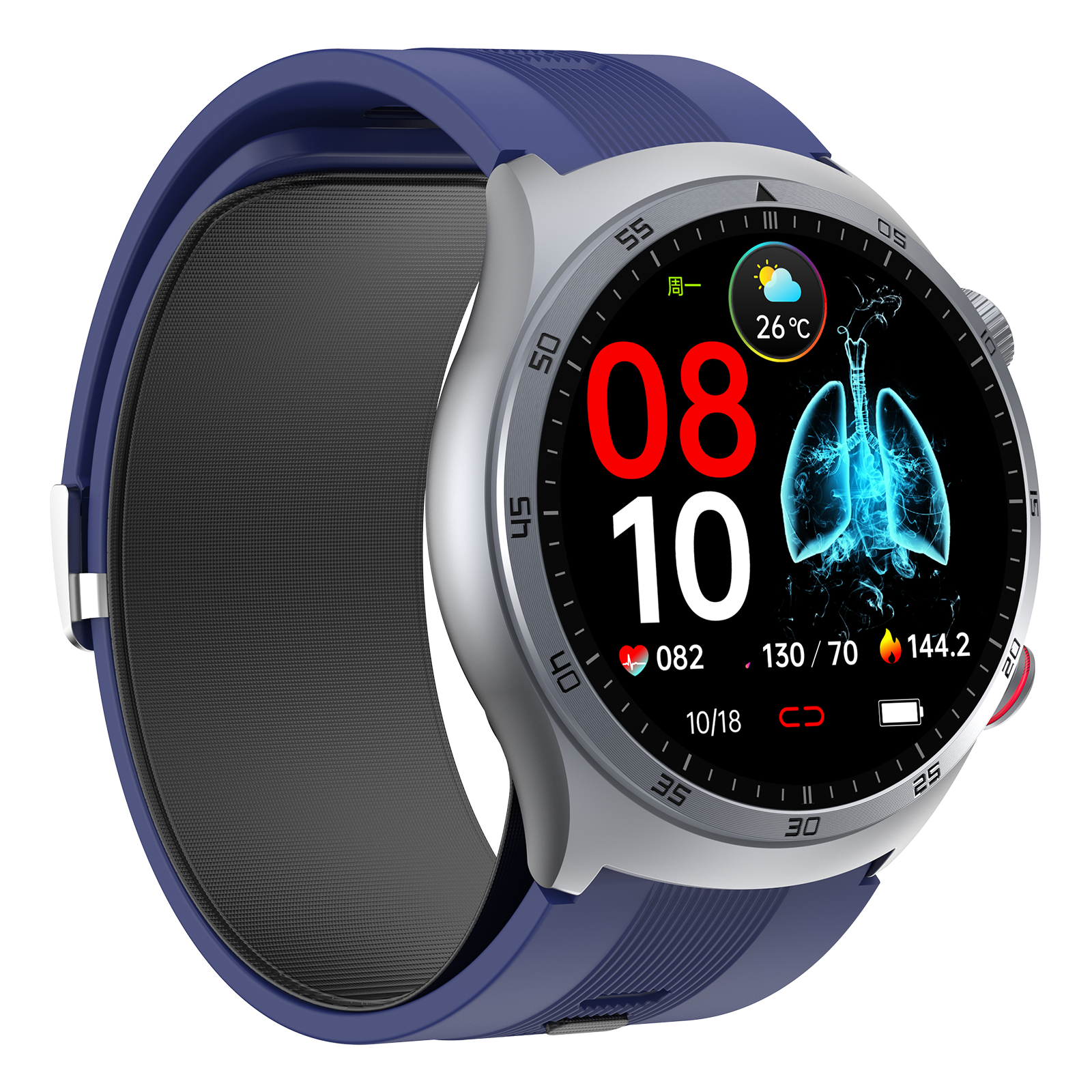 High Quality S25 Model Sport Smart Watch with ECG Temperature Blood Pressure Monitoring Accurate AMOLED Screen Air Pump Features