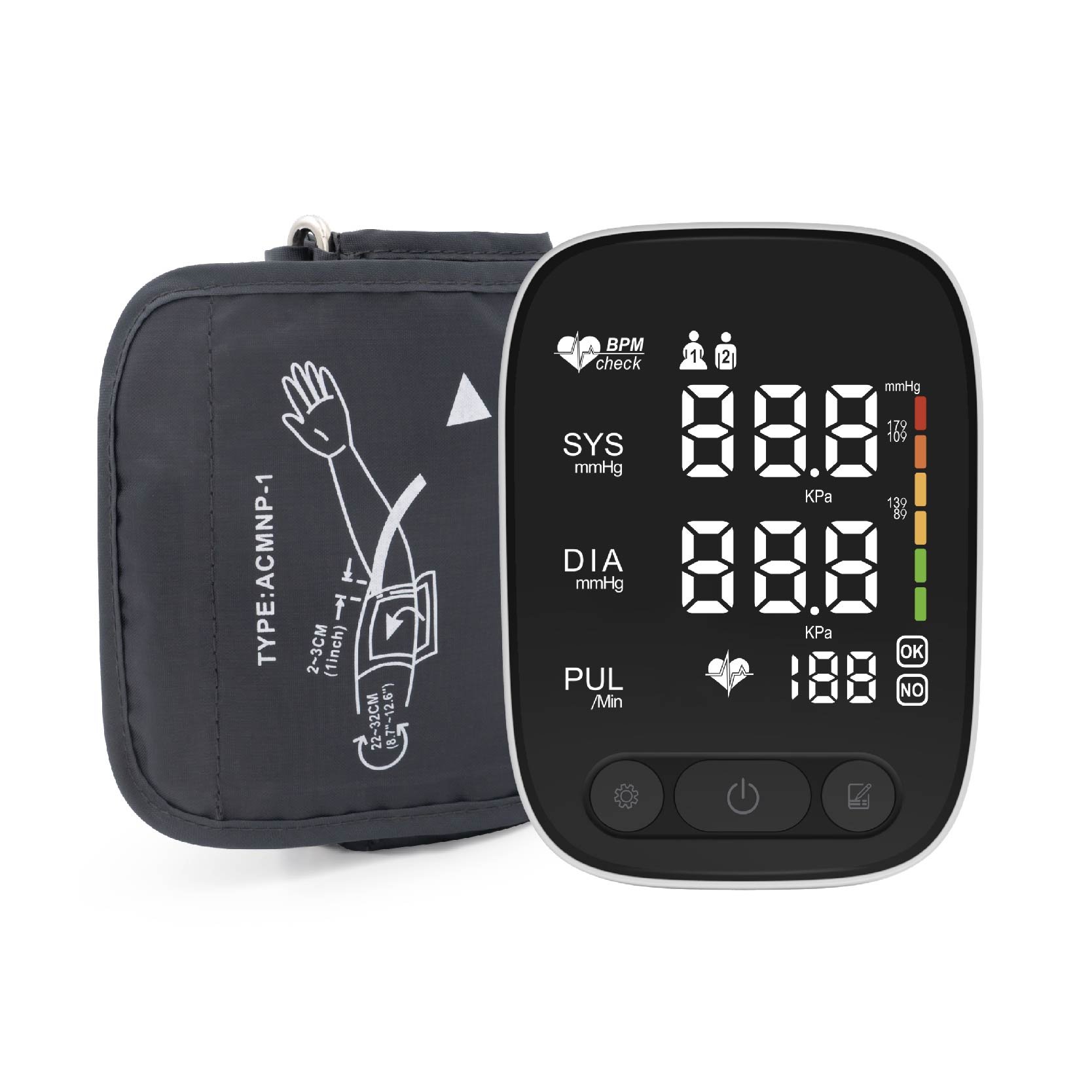 CE Approved Newest Design Led Display Advanced Hand Bp Monitor Blood Pressure Measuring Device Upper Arm Blood Pressure Monitor