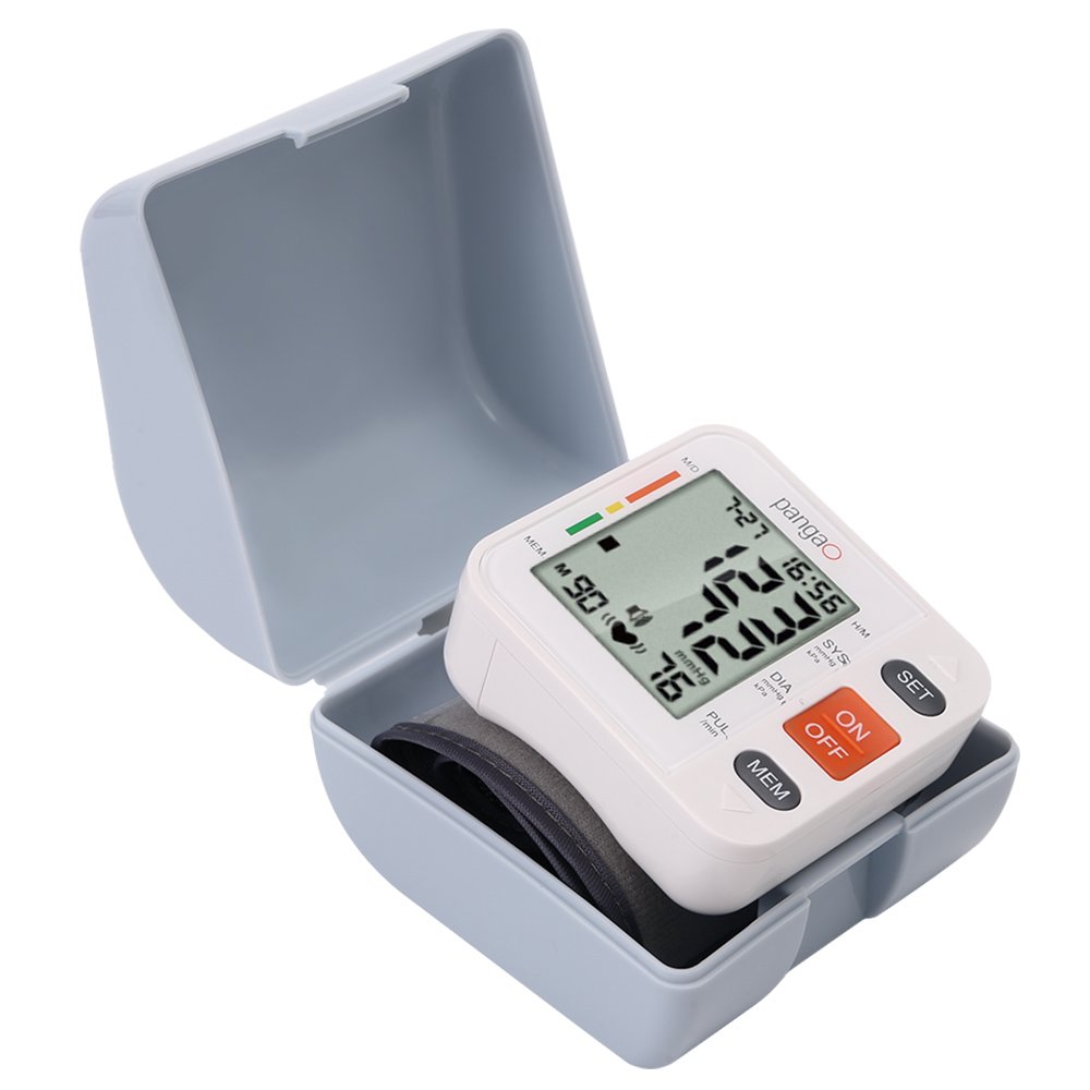 Pango automatic wrist cuff irregular heartbeat digital talking blood pressure monitor