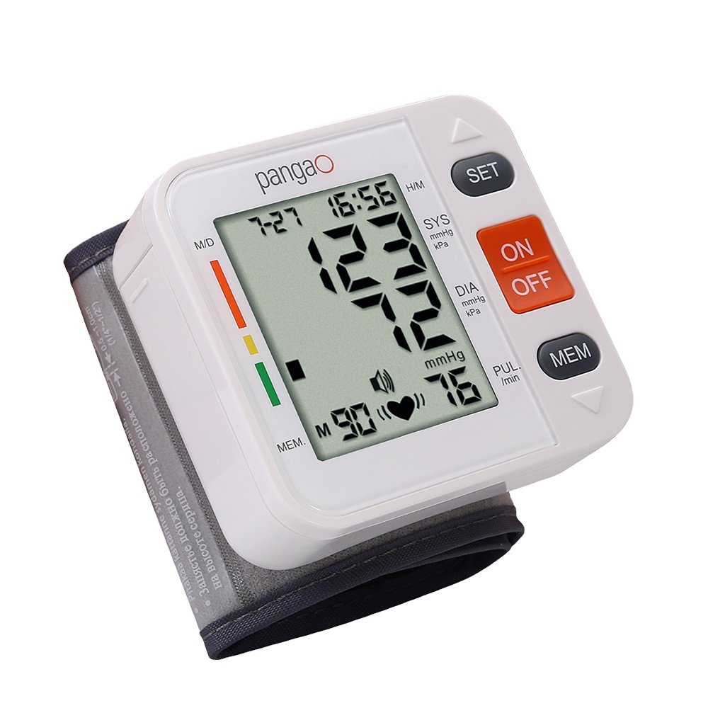 Pango automatic wrist cuff irregular heartbeat digital talking blood pressure monitor