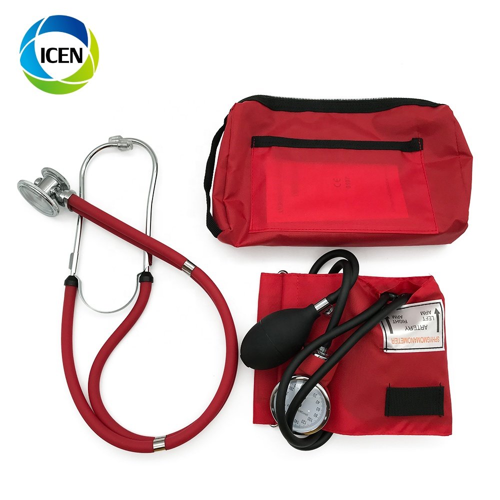 IN-G018 Digital blood pressure monitor aneroid sphygmomanometer with dual head stethoscope