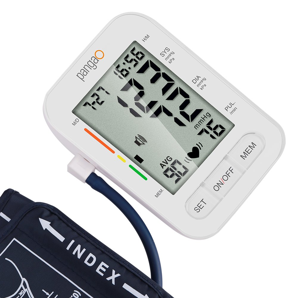 Household health care big led screen upper arm automated blood pressure bp monitor machine digital adult