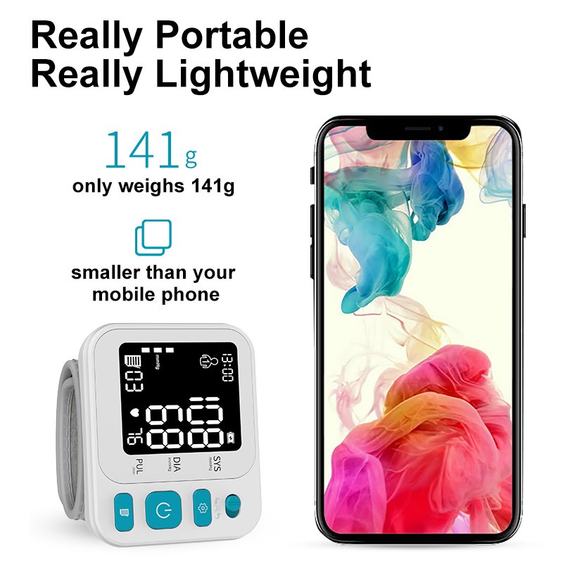 Rechargeable Smart Sphygmomanometer Digital Tensiometer Blood Pressure Machine BP Monitor Wrist Digital Blood Pressure Monitors