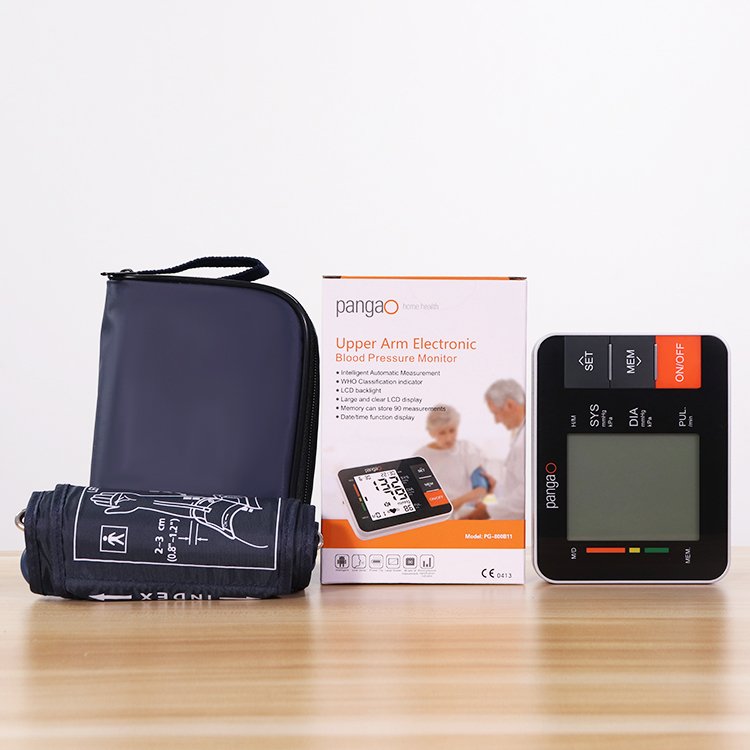 Pangao hot selling bp meter full automatic voice talking upper arm blood pressure monitor