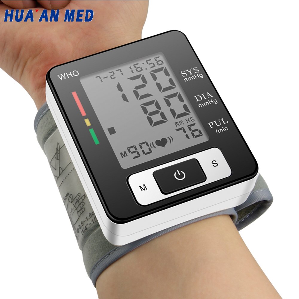 OEM Logo Electronic Digital Sphygmomanometer Bp Wrist Blood Pressure Monitor