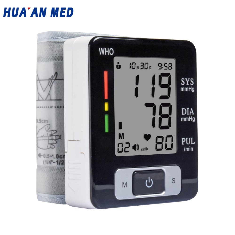 OEM Logo Electronic Digital Sphygmomanometer Bp Wrist Blood Pressure Monitor