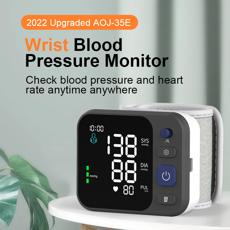 Portable Automatic LCD Display Digital BP Machine Electric Tensiometro Wrist BP Monitor Blood Pressure Monitor
