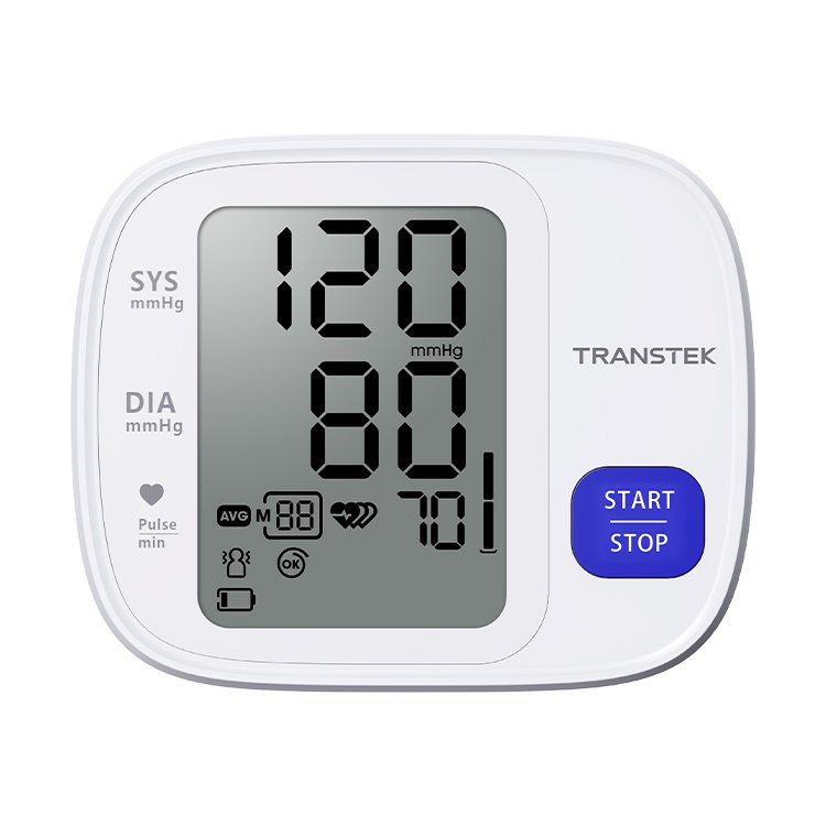 TRANSTEK Accurate Deflation Measurement Digital BP Machine Upper Arm BP Meter Smart Automatic Blood Pressure Monitor Tensiometer