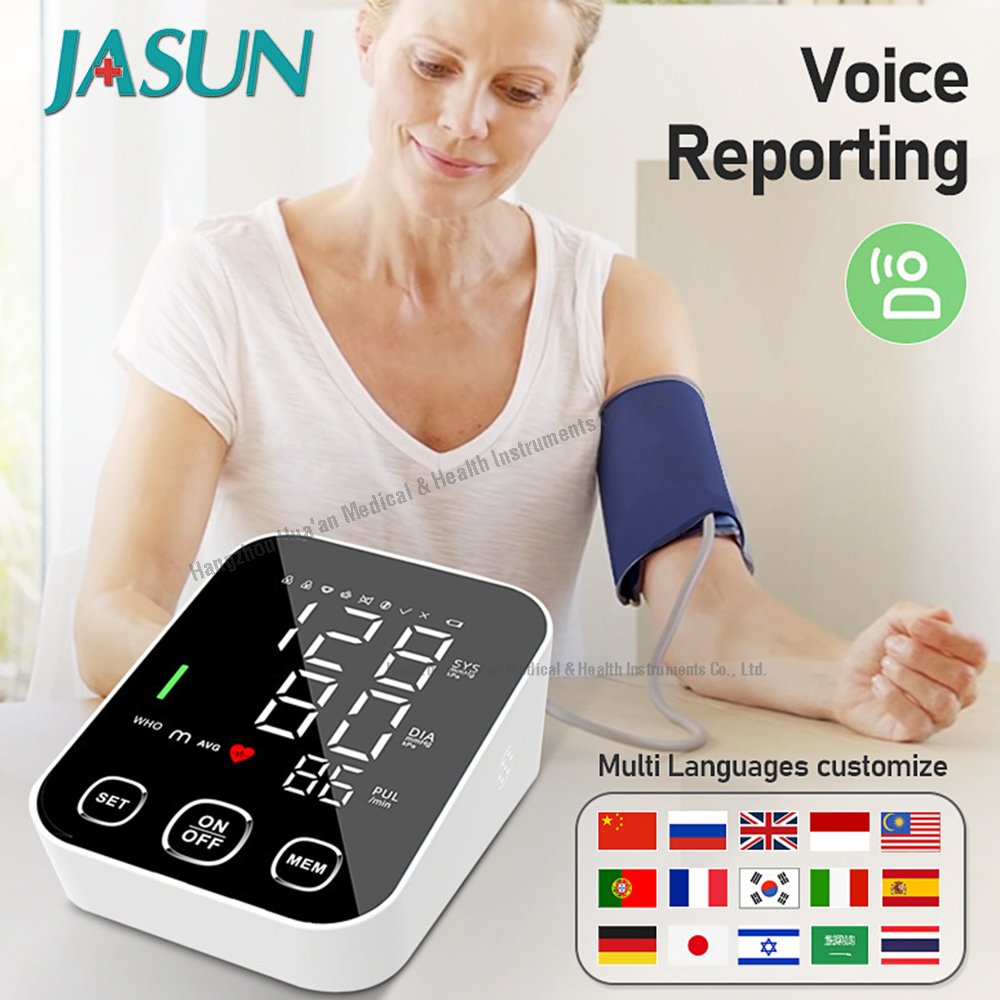 JASUN LED Wholesale Electronic Prices Sphygmomanometer Upper Arm BP Machine Automatic Electric Digital Blood Pressure Monitors