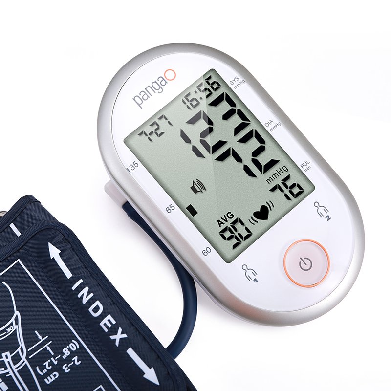 Electronic digital pulse rate irregular heartbeat blood pressure monitor device ce label