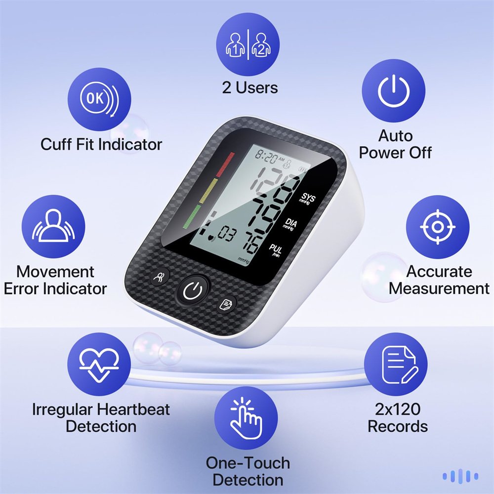 Smart Electric Blood Pressure Monitor Device Tensiometro Digital Blood Pressure Meter Sphygmomanometer Electron Bp Apparatus