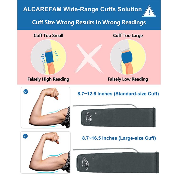 Blood Pressure Cuff Compatible Wth Omron BP For 8.7-16.5 Inches (22-42CM) Cuff For Blood Pressure Monitor