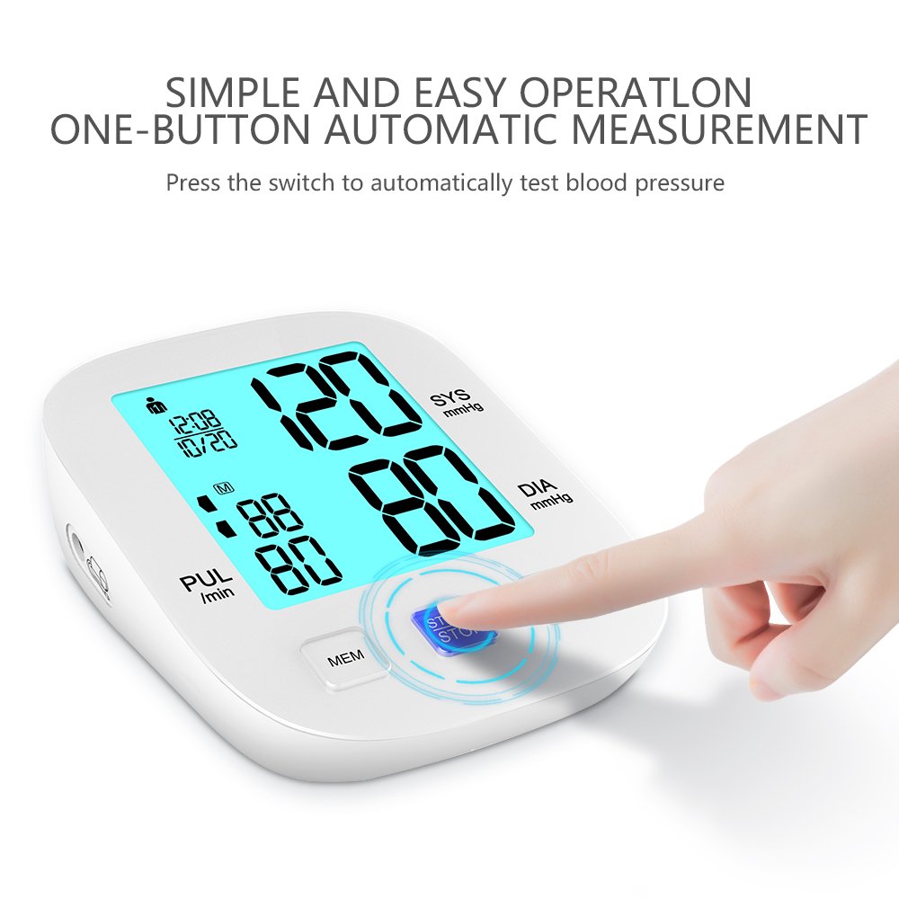 Electronic Tensiometres BP Monitor Arm Blood Pressure Machine BP Machine Automatic Electric Upper Arm Blood Pressure Monitor