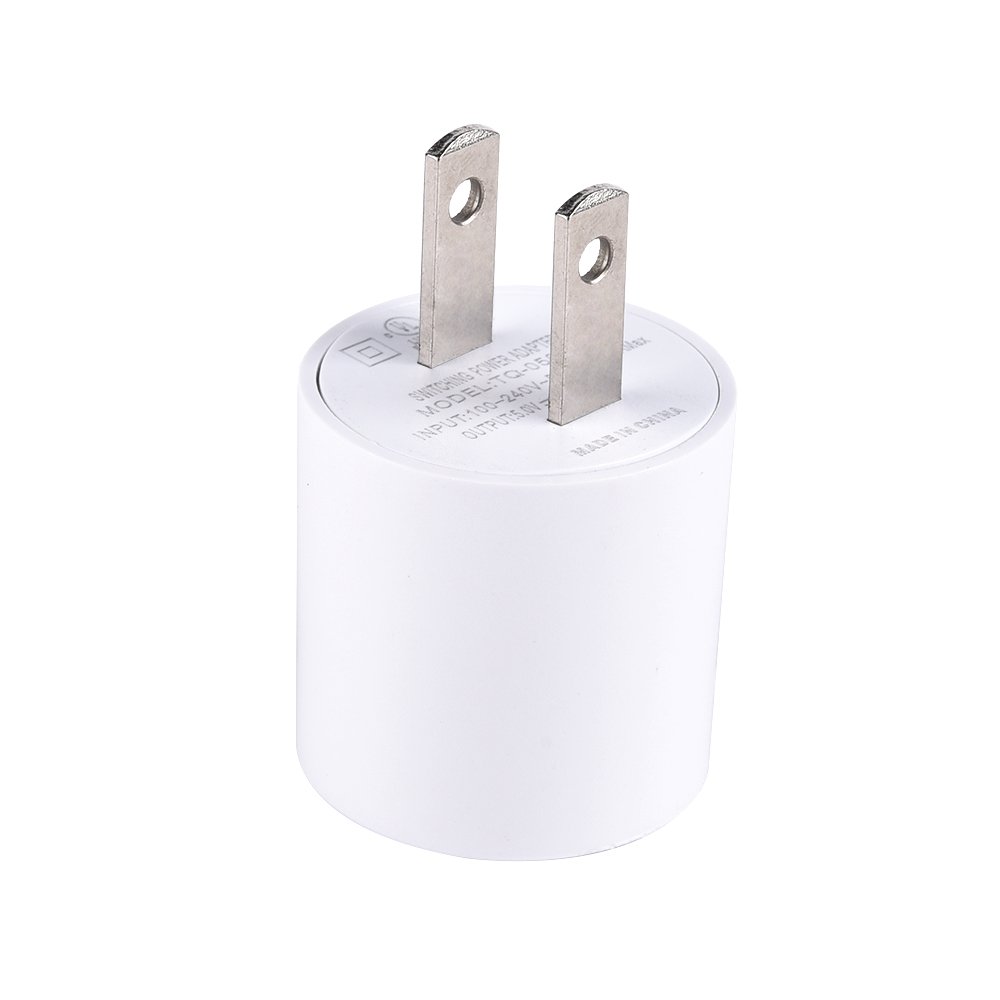 USB charger 5V 1A 2A ac to dc 5 volt UK US EU AU plug - used for Blood Pressure Monitor and earphones
