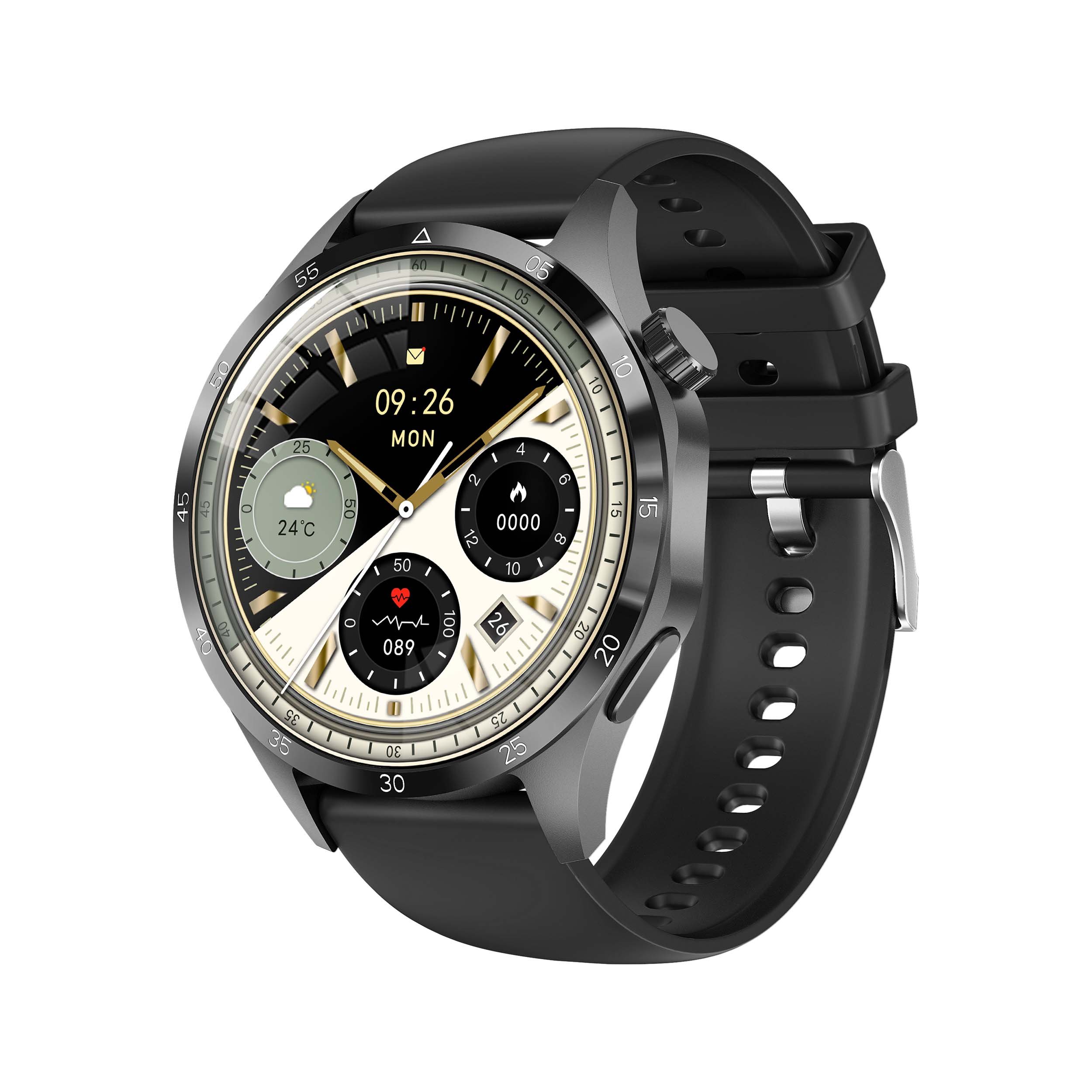 W4 Pro+ HD Large Screen Smart Watch Answer Call IP68 Waterproof Sports Fitness Tracker Heart Rate Monitoring NFC Business Watch