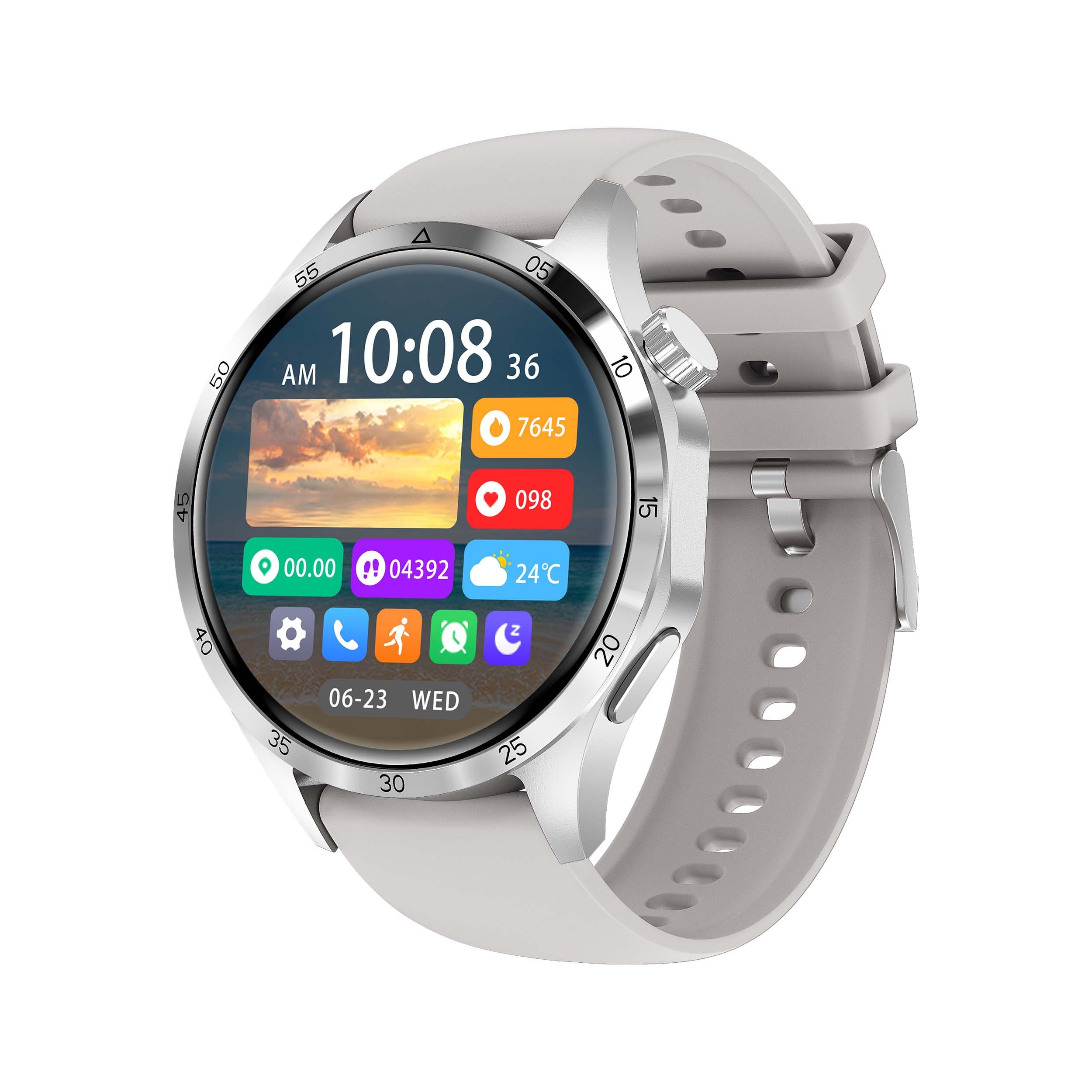 W4 Pro+ HD Large Screen Smart Watch Answer Call IP68 Waterproof Sports Fitness Tracker Heart Rate Monitoring NFC Business Watch