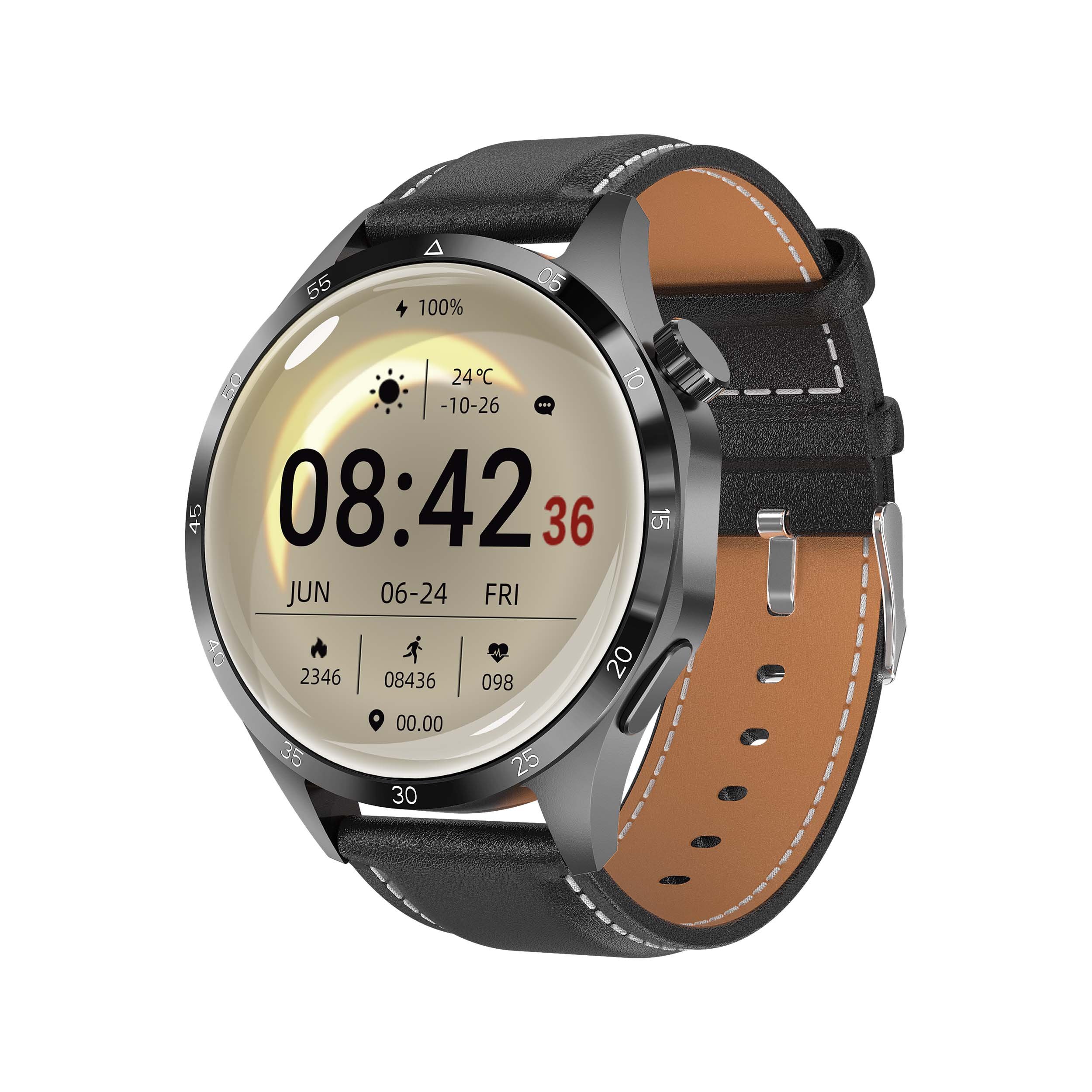 W4 Pro+ HD Large Screen Smart Watch Answer Call IP68 Waterproof Sports Fitness Tracker Heart Rate Monitoring NFC Business Watch