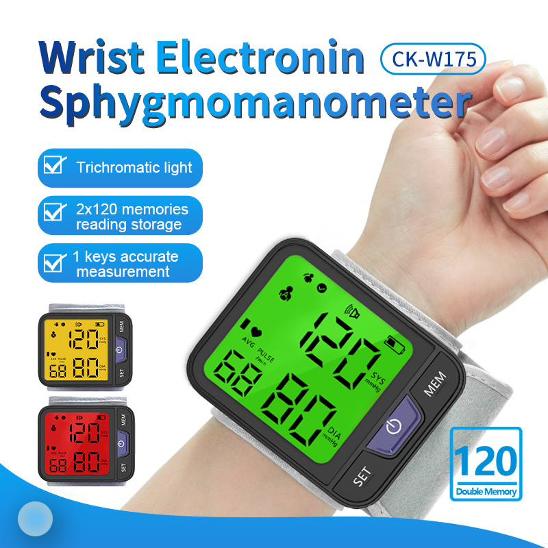 510K CE Approved Portable Wrist Smart Blood Pressure Checking Machine Wireless Electronic High Accurate Blood Pressure Monitor