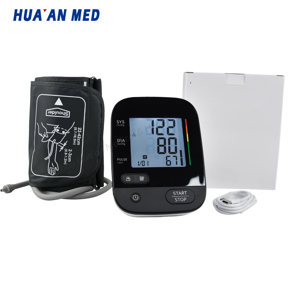 Top Quality Backlight Voice Cuff Medical Electronic Upper Arm BP Digital Blood Pressure Sphygmomanometer Machine Monitor