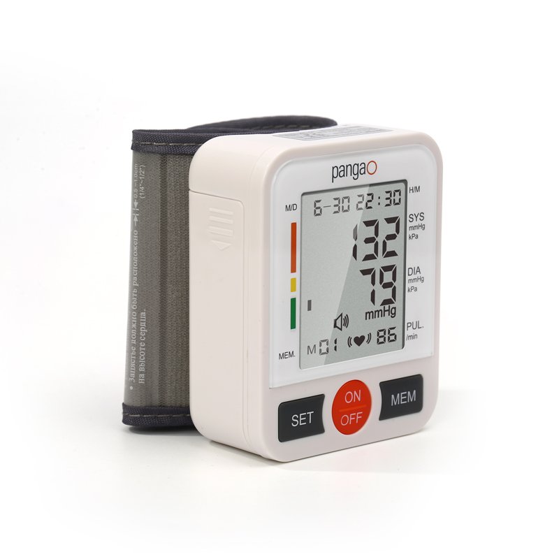 Private label best wireless portable electronic accurate digital wrist blood pressure monitor instrument bp machine for home