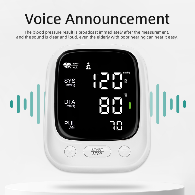 OEM BPM health care sphygmomanometer digital tensiometer new design Digital Blood Pressure Monitor with large cuff