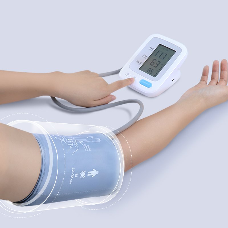 Good quality Yonker cuff arm type heart rate electronic Sphygmomanometer Blood Pressure Monitor BP machine Tensiometre Digital