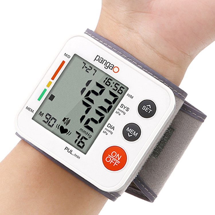 Electronic portable medical bp machine digital sphygmomanometer home voice talking wrist high blood pressure monitor
