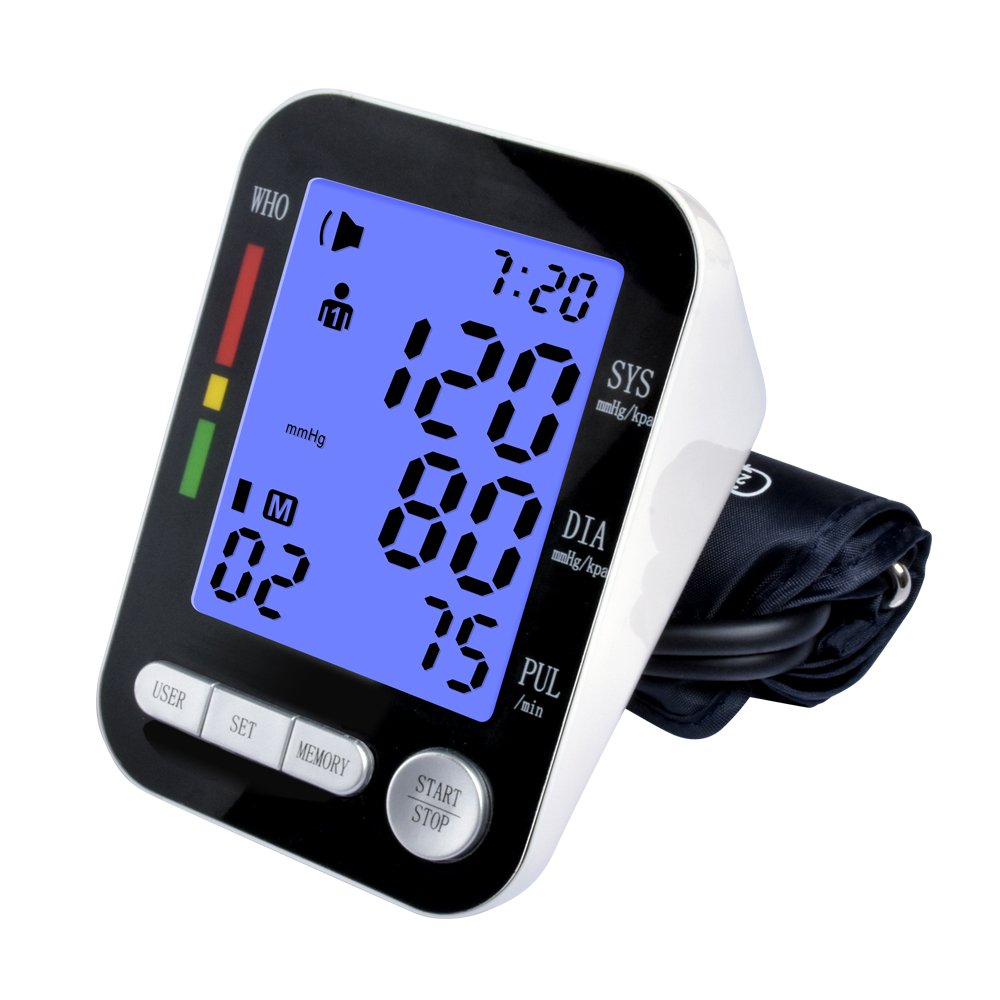 OEM sphygmomanometer upper Arm Blood Pressure Monitor Digital tensiometer Rechargeable Blood Pressure Monitor