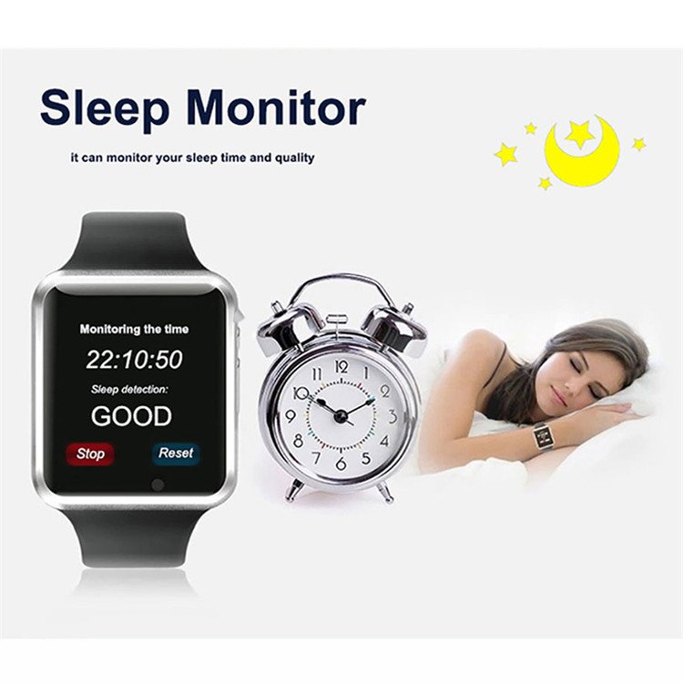 1.75 Inch Screen Color SD Card Camera BT Phone A1 Smart Watch with SIM Card for Android IOS PK T500 Plus Seri 6 Phone