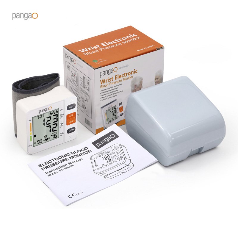 Portable Wrist Cuff BP Meter Voice Broadcast Automatic Digital Electronic Blood Pressure Monitor BP Machine