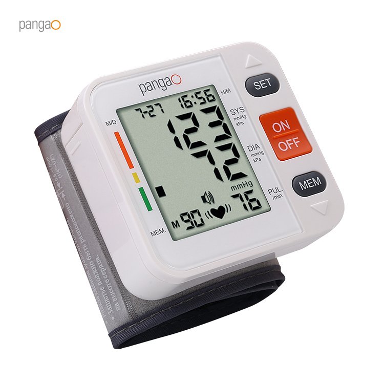Portable Wrist Cuff BP Meter Voice Broadcast Automatic Digital Electronic Blood Pressure Monitor BP Machine