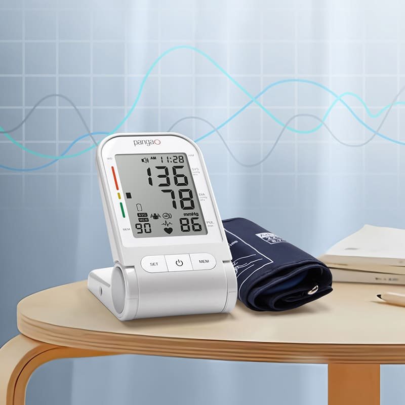 Most accurate foldable BP apparatus sphygmomanometer home use automatic heart rate digital upper arm type blood pressure monitor