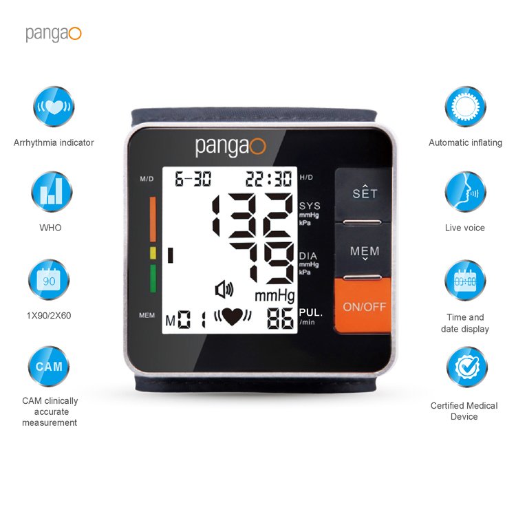Best Automatic BP Machine Meter Wrist Type Digital Smart High Electronic Blood Pressure Monitor Apparatus