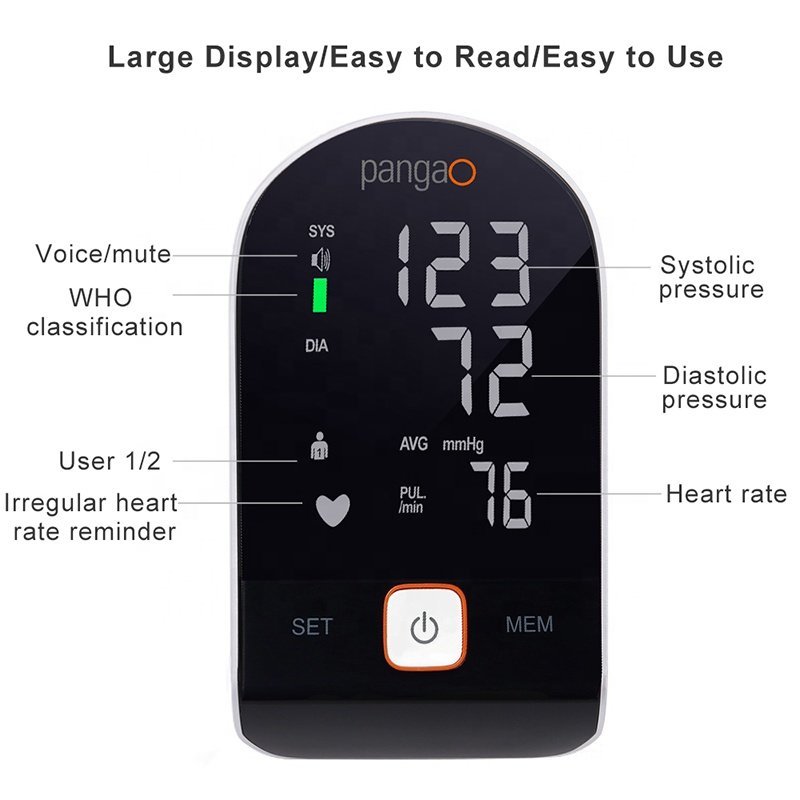 Multifunction handheld irregular heartbeat detection blood pressure monitor wireless