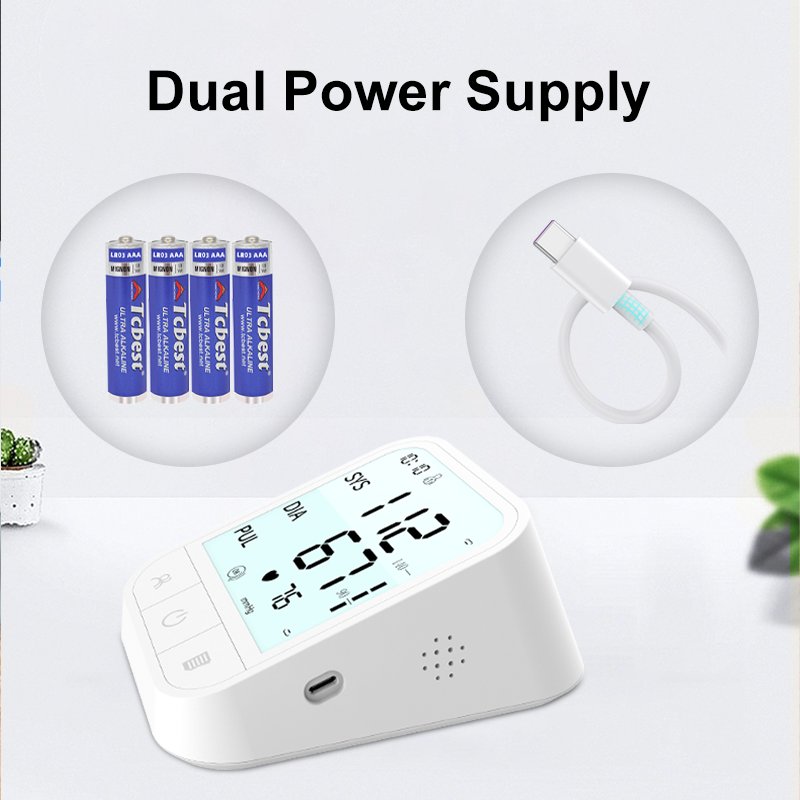 Automatic Electronic Sphygmomanometer Upper Arm Blood Meter Lower High Blood Pressure Measure Digital Blood Pressure Monitor