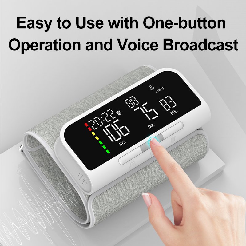 Rechargeable Sphygmomanometer Blood Pressure Machine BP Monitor Digital Tensiometer Upper Arm Digital Blood Pressure Monitor