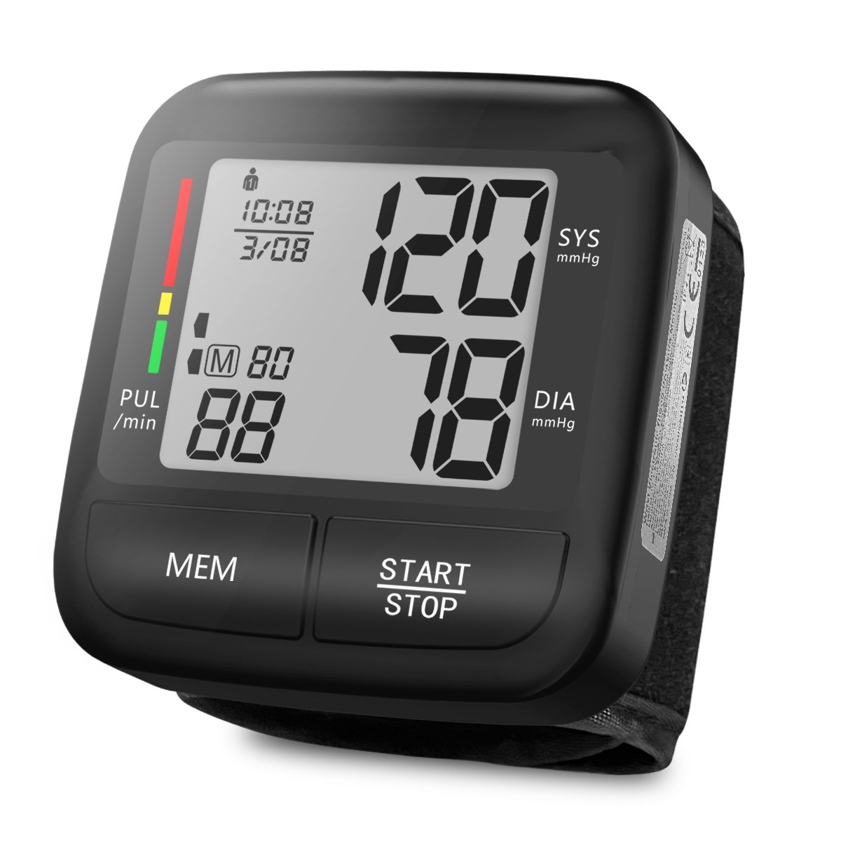 Factory Price Tensiometro Digital Wrist Blood Pressure Monitor Smart Sphygmomanometer Digit Wrist Blood Pressure Monitor