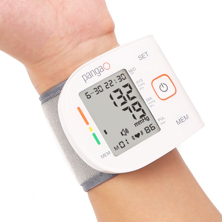 Pangao high quality manufacturer portable bp machine bpm digit wrist type tensiometers blood pressure monitor