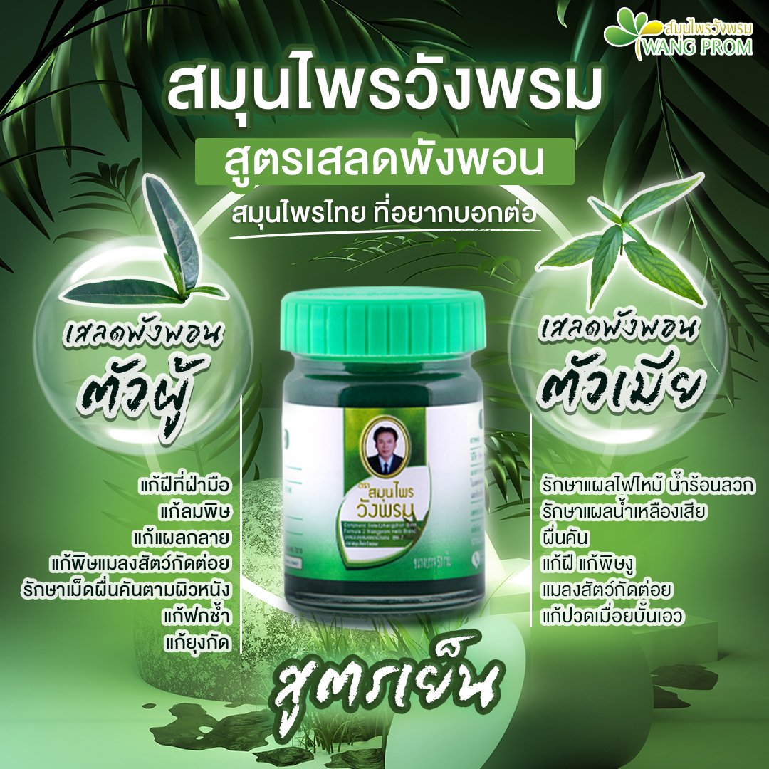 Thai Herbal Balm Massage (100g) Muscle Pain Arthritis Body Joint Pain Painkiller Antipruritic Cooling Balm For Insect Bites