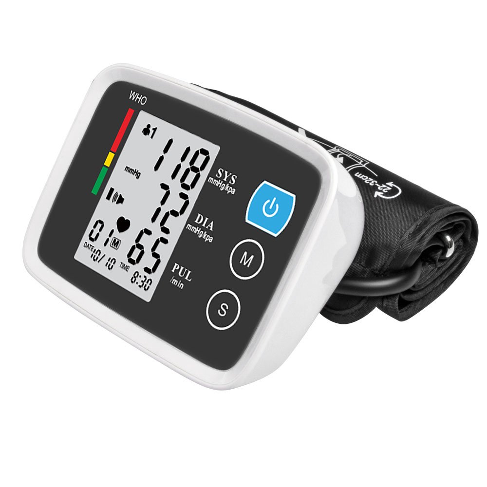 Upper Arm Blood Pressure Monitor Home Use BP Cuff Double Memory Automatic Digital Blood Pressure Machine with Voice Broadcast