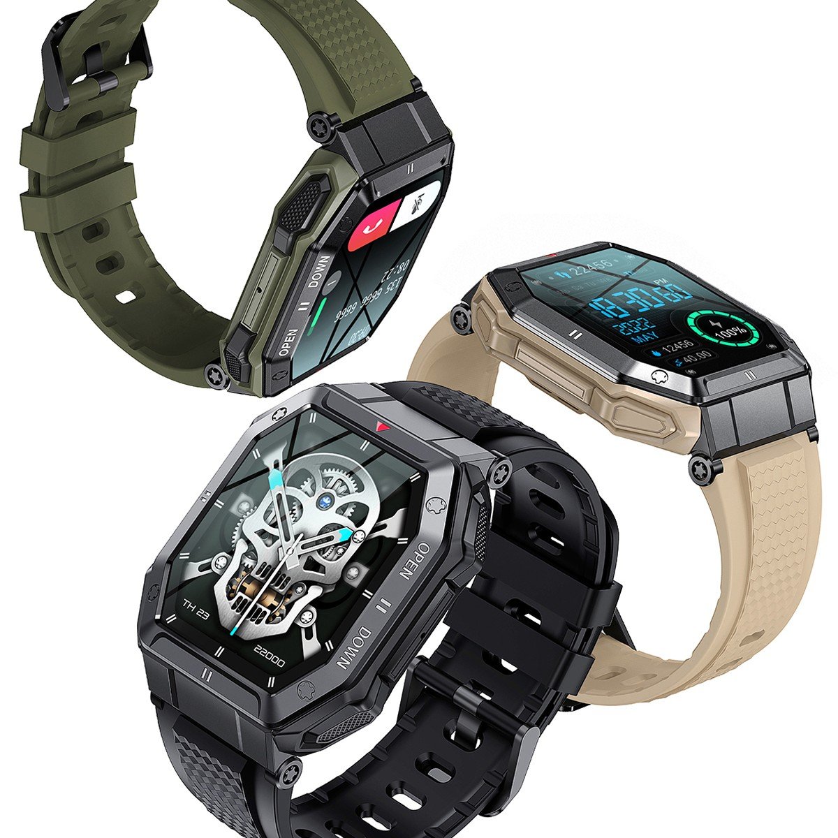 NEW K55 Call Sport Smartwatch 350 mAh Long Standby Wrist watch Blood Pressure Monitor Waterproof Outdoor Smart Watch