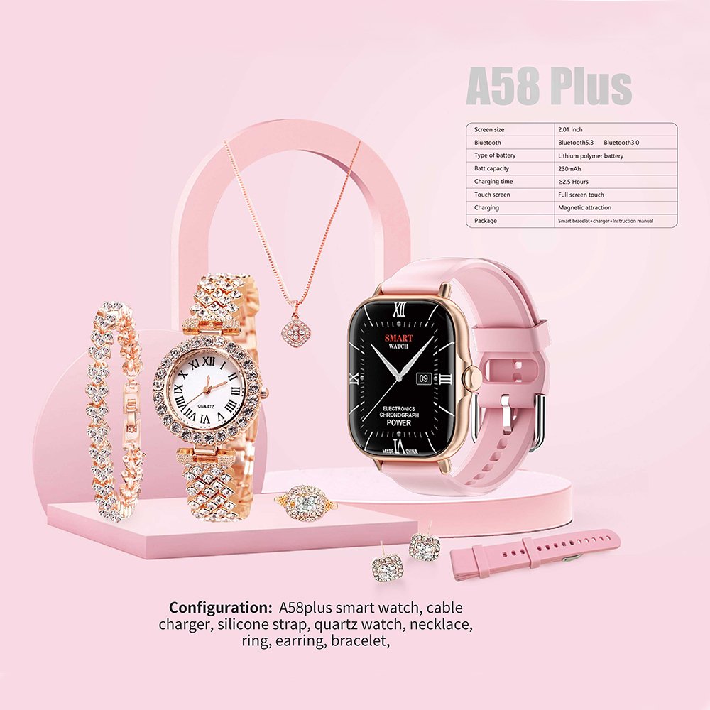 Wholesale cheap women's elegant Smartwatch Blood Pressure health monitor Drink Alert smartwatch for women for girls