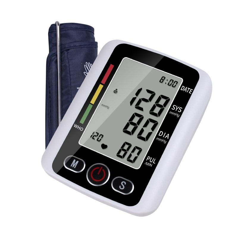 OEM Factory Professional Fully Automatic Tensiometer Digital Upper Arm Blood Pressure Monitor With Broadcast Can OEM Language